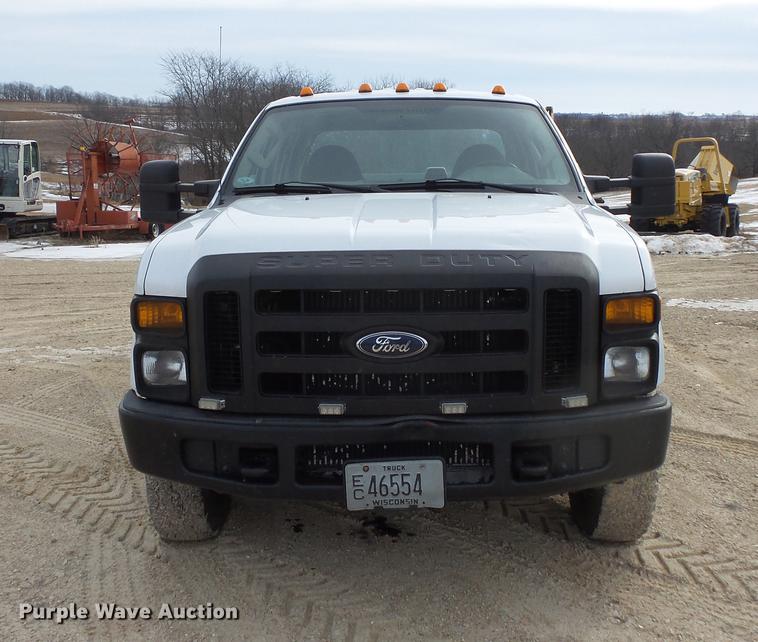 image for item DV9538 2008 Ford F350 Super Duty Crew Cab utility bed pickup truck