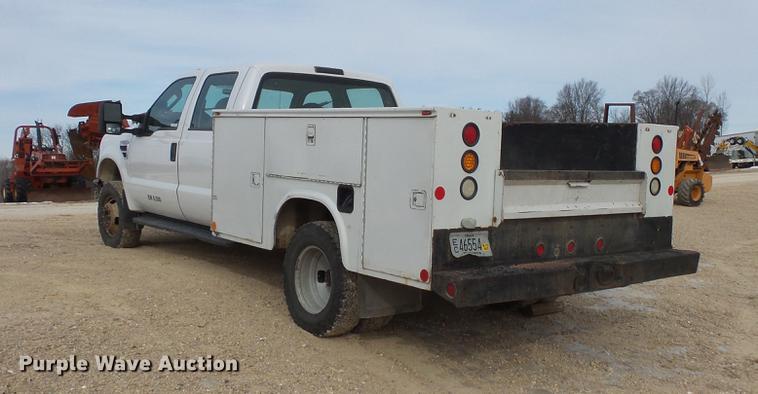 image for item DV9538 2008 Ford F350 Super Duty Crew Cab utility bed pickup truck