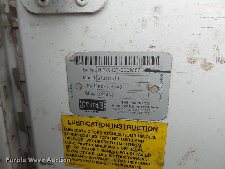 image for item DV9538 2008 Ford F350 Super Duty Crew Cab utility bed pickup truck