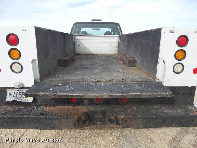 image for item DV9538 2008 Ford F350 Super Duty Crew Cab utility bed pickup truck