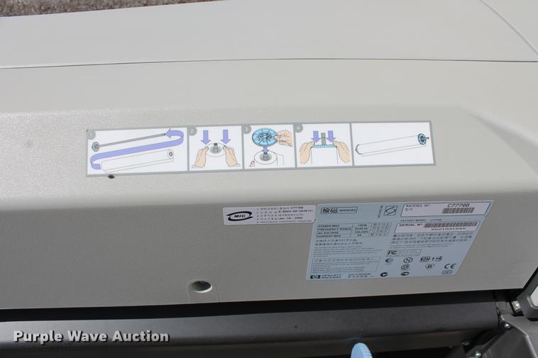 image for item DZ9860 Hewlett Packard C7770B plotter printer