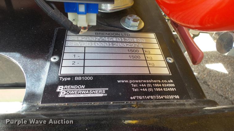 image for item EA9827 Brendon Bowers pressure washer