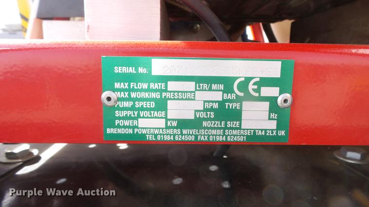 image for item EA9827 Brendon Bowers pressure washer