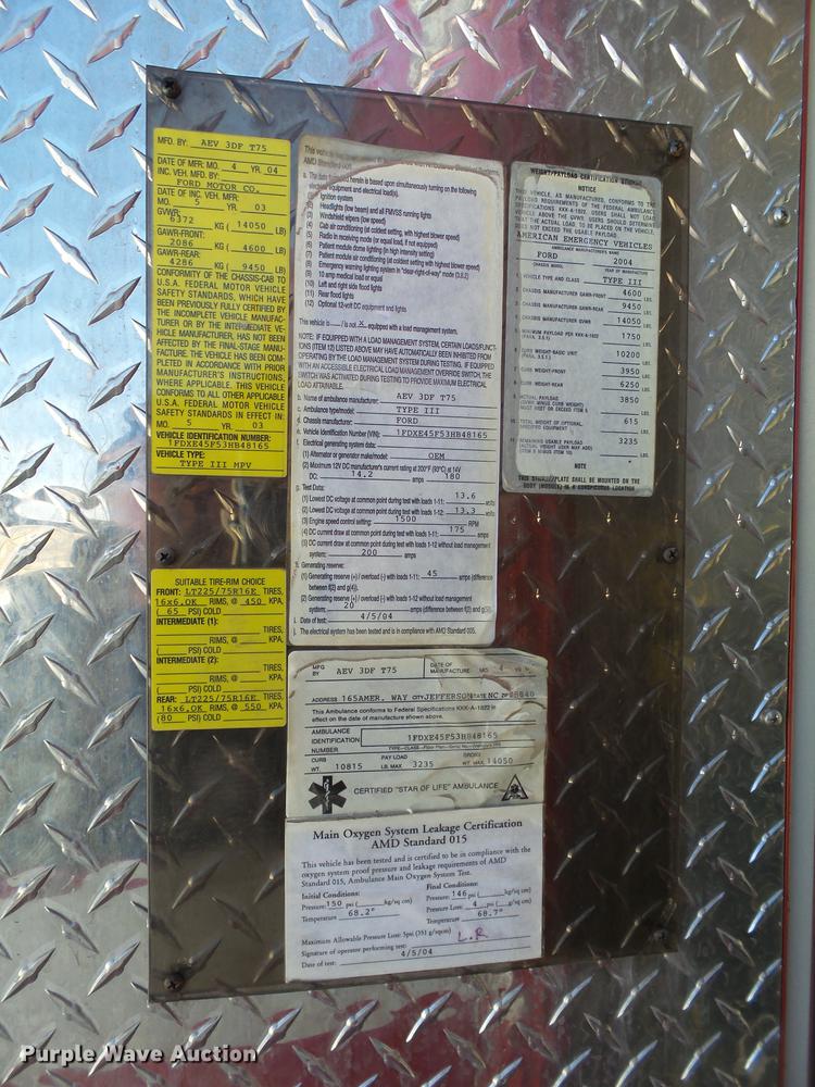 image for item EN9532 2008 Ford E450 ambulance