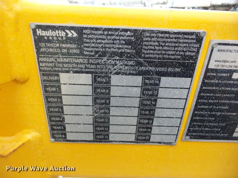 image for item AY9600 2012 Bil-Jax 3632T boom lift