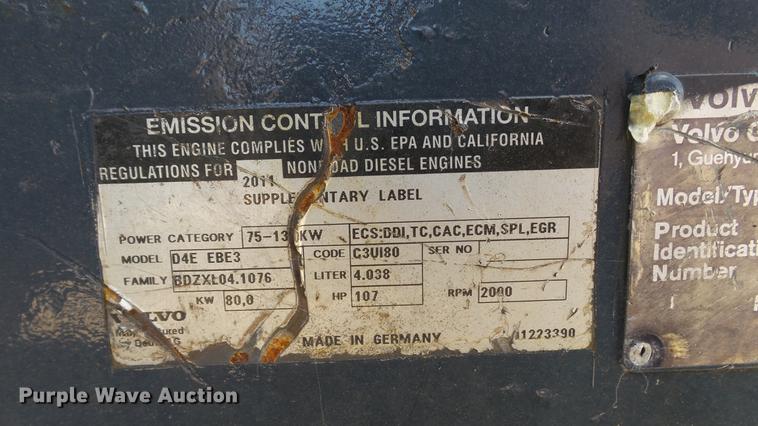 image for item BW9181 2012 Volvo EC140C L excavator