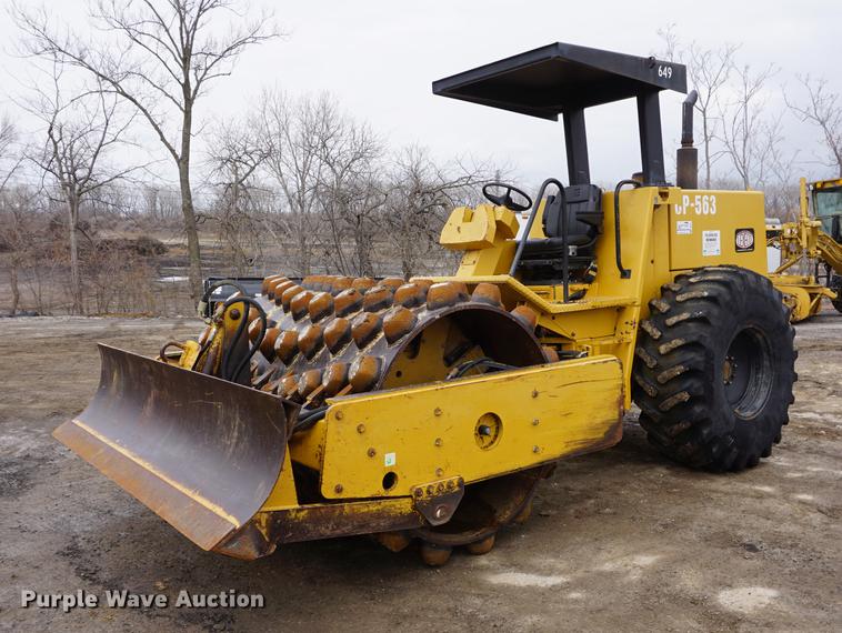 image for item DB0491 1992 Caterpillar CP-563 single drum vibratory roller