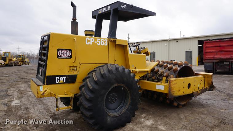 image for item DB0491 1992 Caterpillar CP-563 single drum vibratory roller