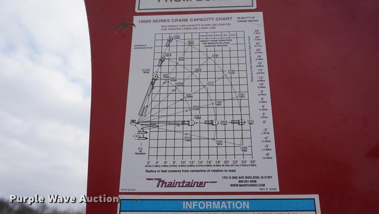 image for item DB0492 2006 Kenworth T300 service truck with crane