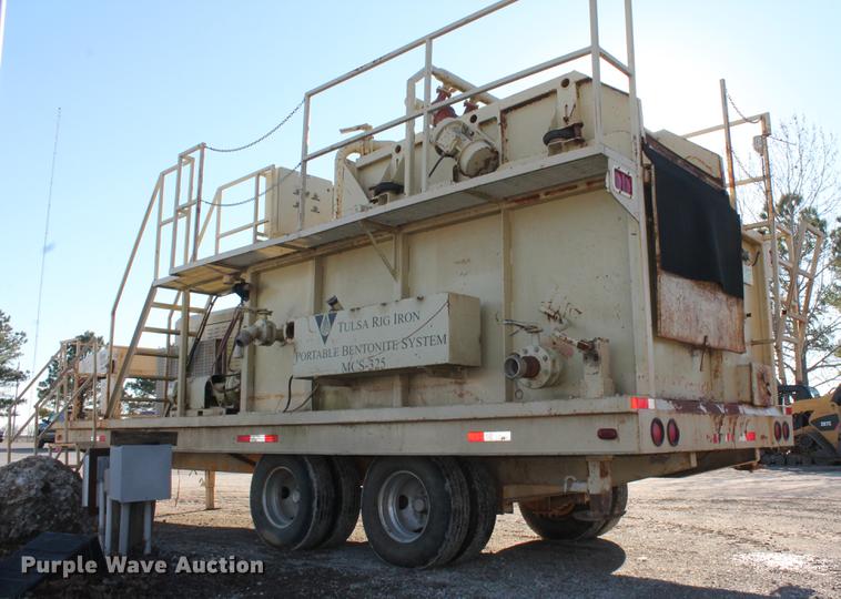 image for item DB5128 1999 Tulsa Rig Iron MSC-325 portable bentonite mud mixing system