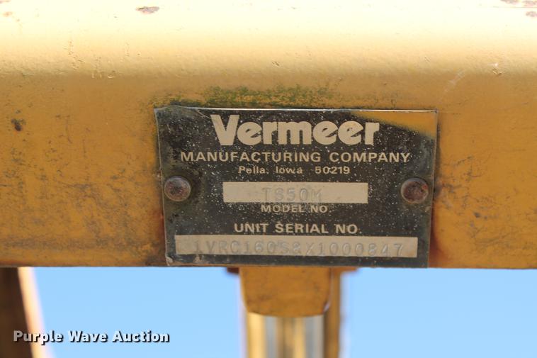 image for item DB5132 1996 International 4700 truck with Vermeer tree spade