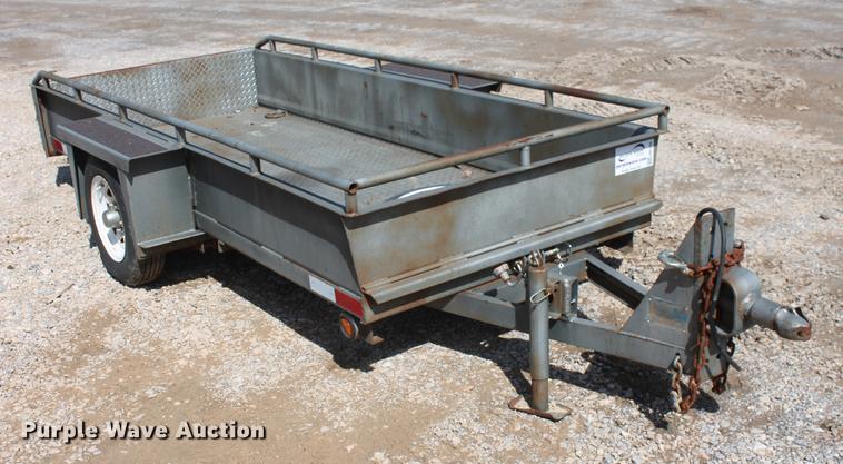 image for item DB5136 Shop built tilt deck utility trailer