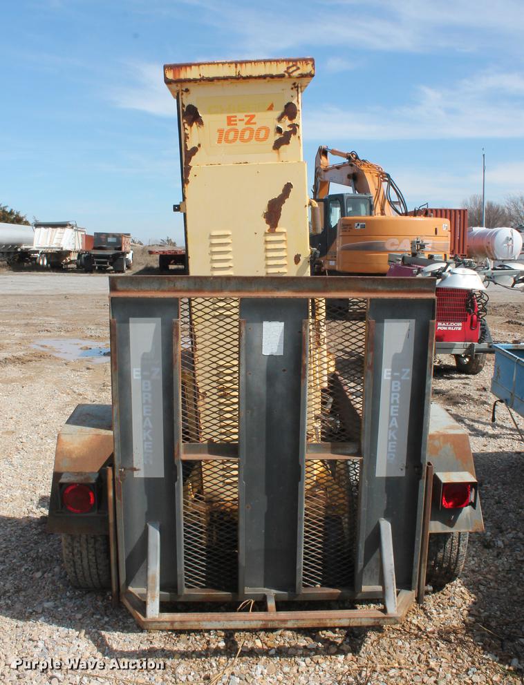 image for item DB5137 Chief E-Z 1000 concrete breaker with utility trailer