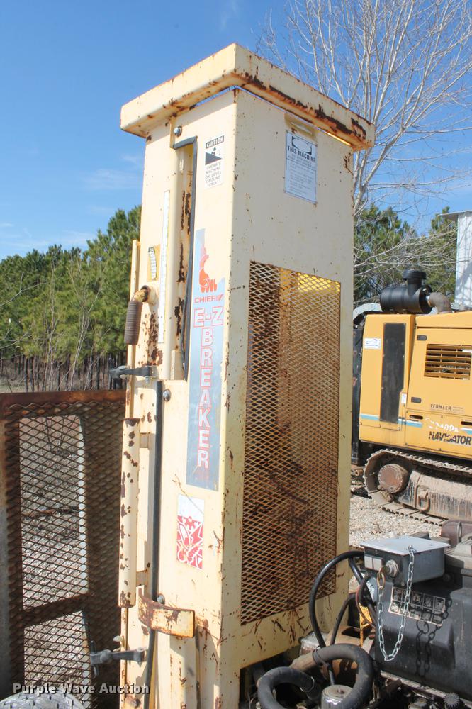 image for item DB5137 Chief E-Z 1000 concrete breaker with utility trailer