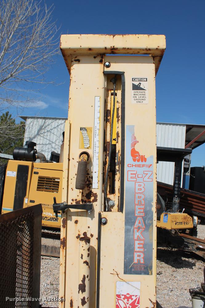 image for item DB5137 Chief E-Z 1000 concrete breaker with utility trailer