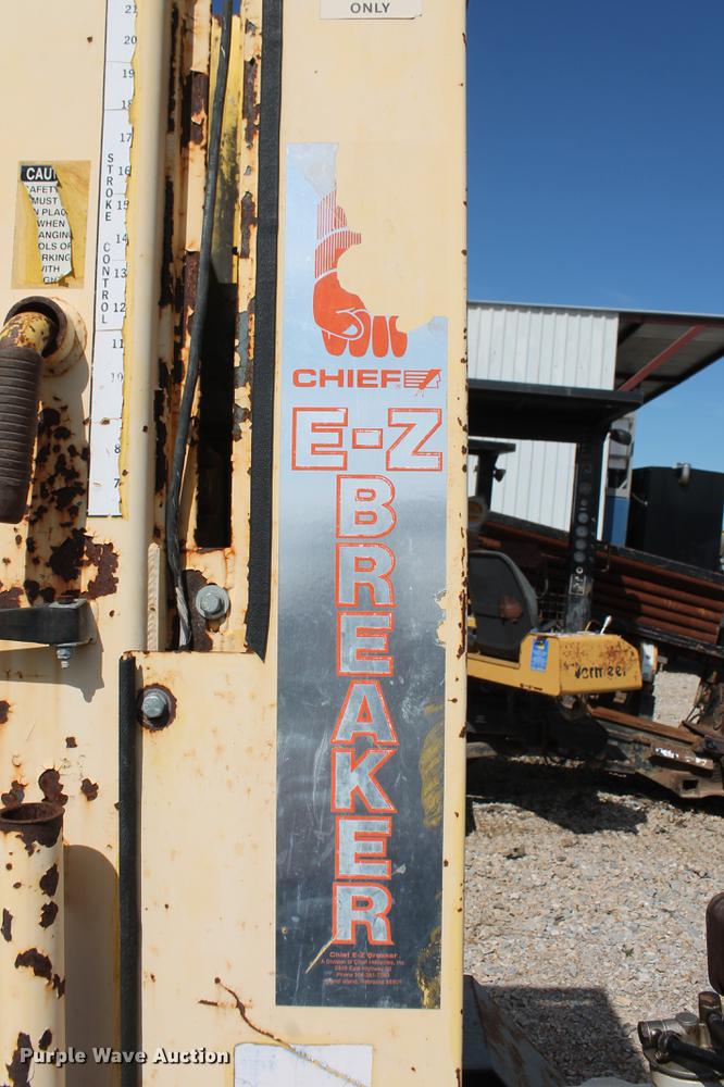 image for item DB5137 Chief E-Z 1000 concrete breaker with utility trailer