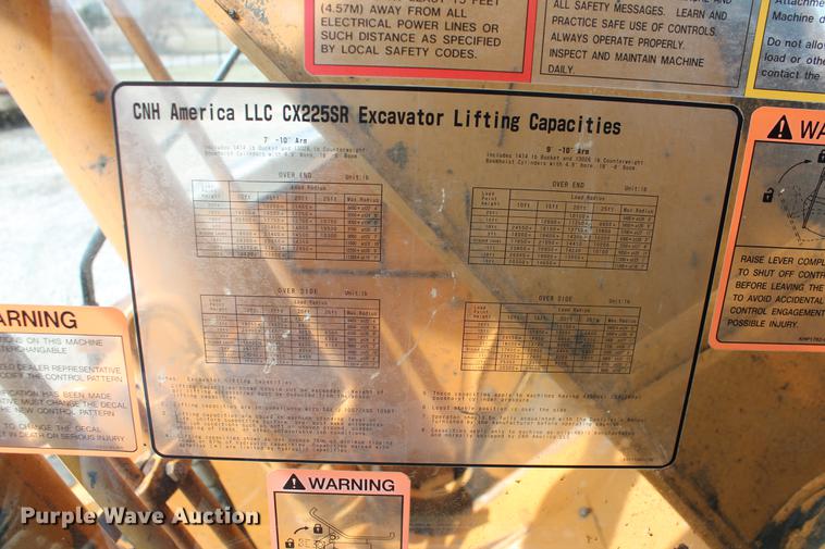 image for item DB5141 2005 Case CX225SR excavator