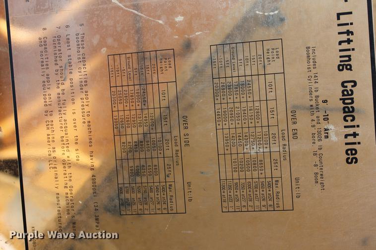 image for item DB5141 2005 Case CX225SR excavator