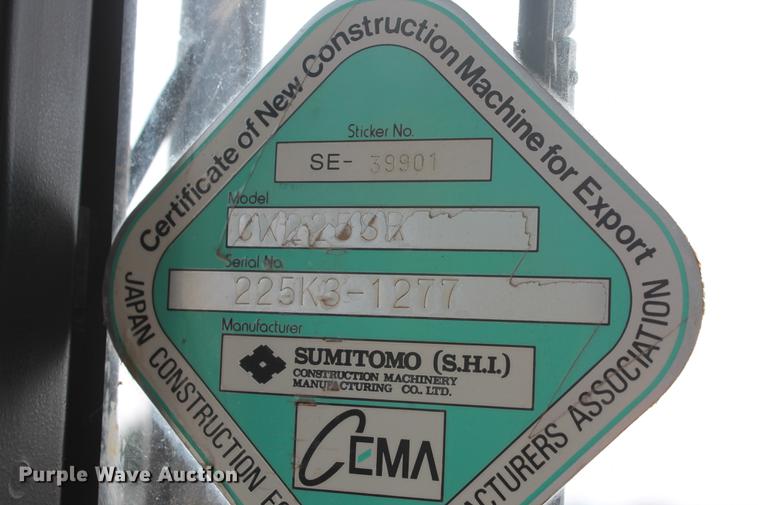 image for item DB5141 2005 Case CX225SR excavator