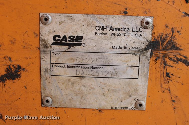 image for item DB5141 2005 Case CX225SR excavator