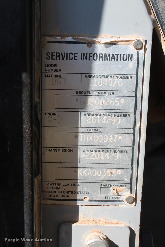 image for item DB5167 2006 Caterpillar D6R XL Series III dozer