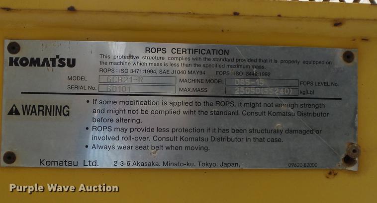 image for item DB7189 2003 Komatsu D65EX-15 dozer