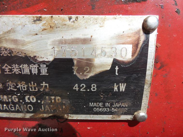 image for item DB7192 2006 Takeuchi TB175 mini excavator