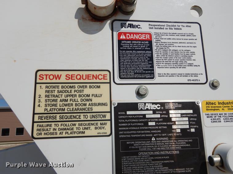 image for item DC0307 2005 Sterling Acterra bucket truck