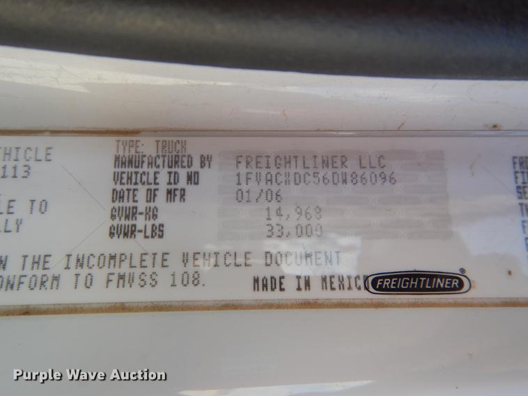 image for item DC0310 2006 Freightliner M2 106 bucket truck