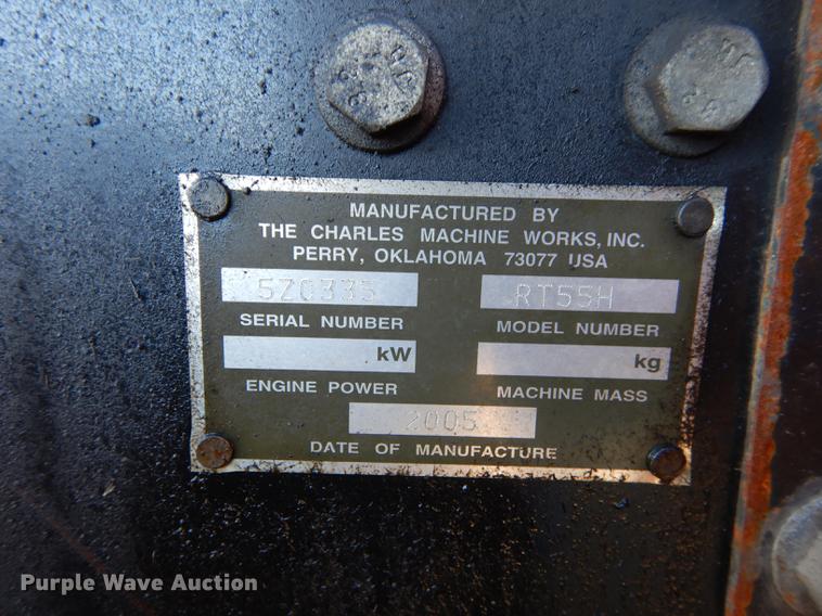image for item DC0328 2005 Ditch Witch RT55H trencher