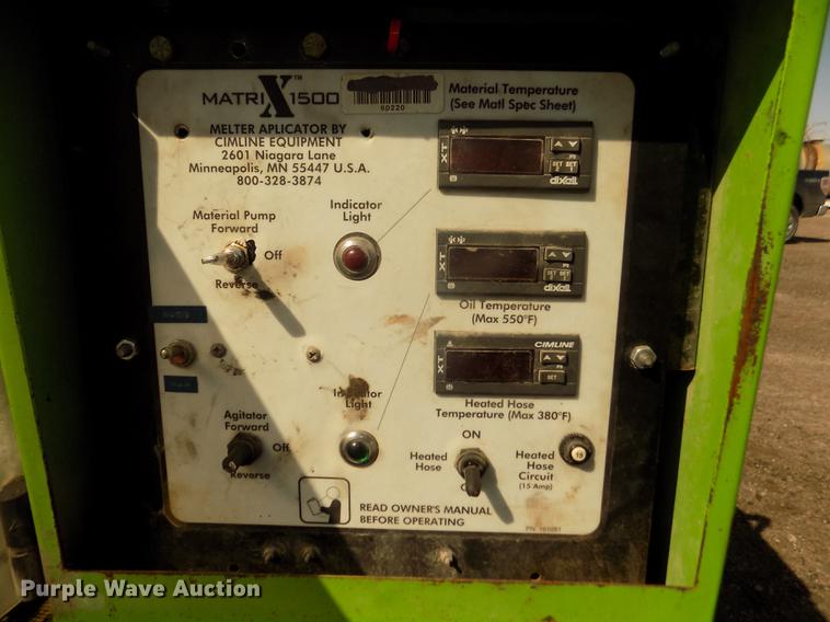 image for item DD2852 2007 Cimline Matrix 1500 melter applicator