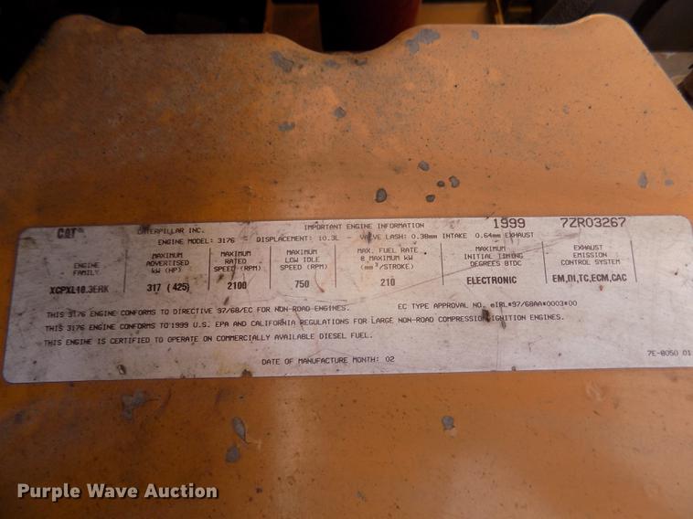 image for item DD2871 1999 Caterpillar 345B L excavator