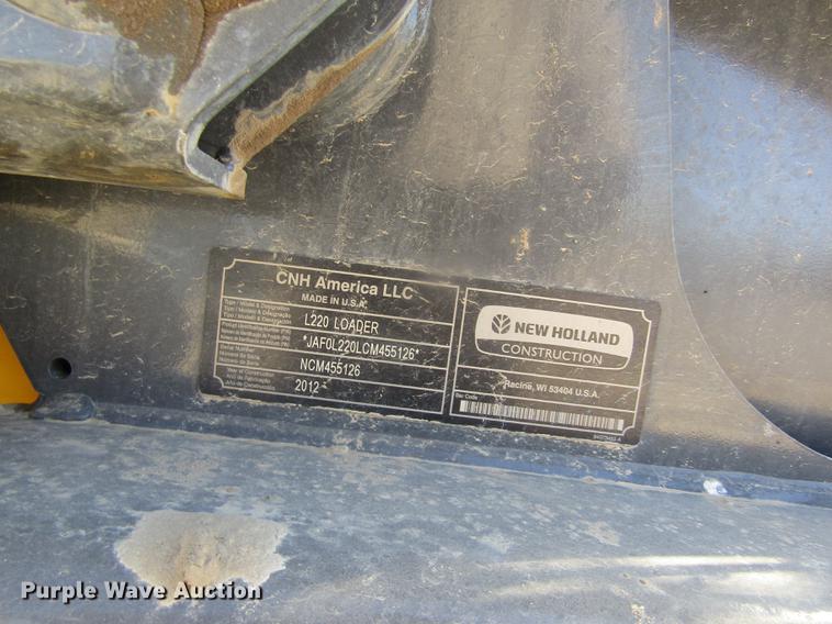 image for item DD8719 2012 New Holland L220 skid steer