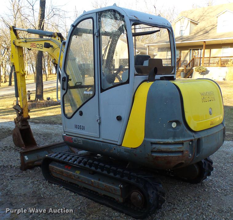 image for item DD9037 2008 Wacker Neuson 3503RD mini excavator