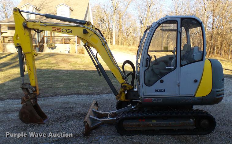 image for item DD9037 2008 Wacker Neuson 3503RD mini excavator