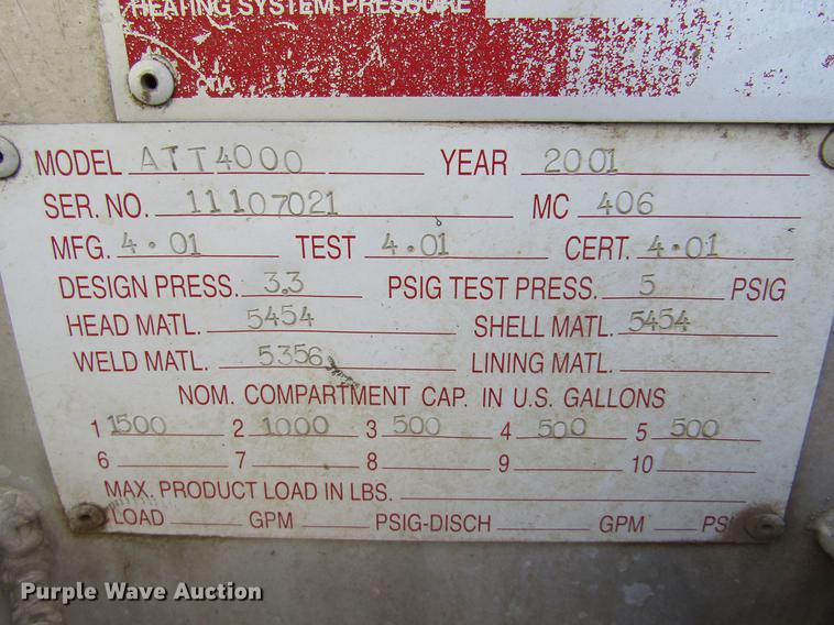 image for item DE6627 2005 International 7600 fuel truck