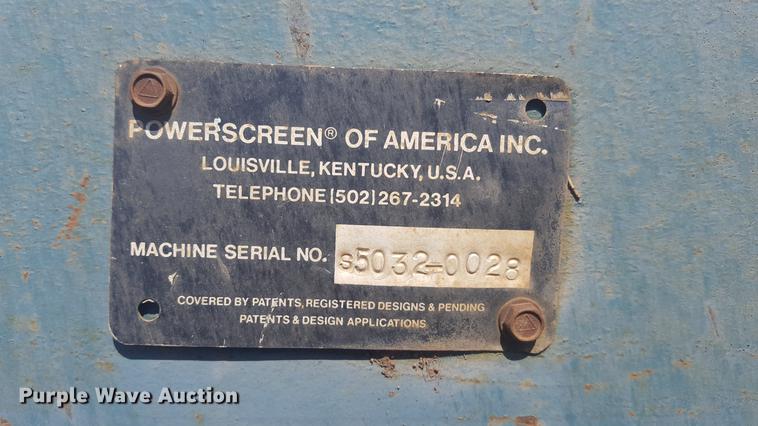 image for item DF3578 Powerscreen of America conveyor