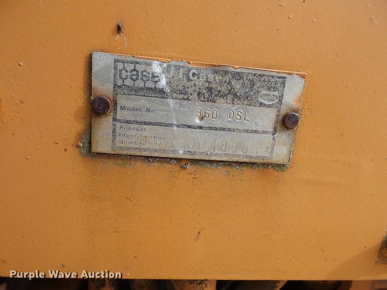 image for item DV9537 Case 360DSL trencher