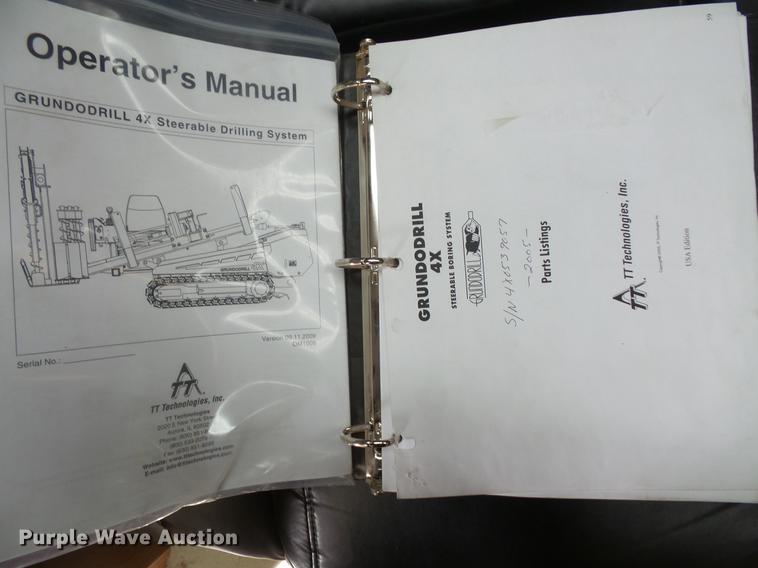 image for item DV9543 Grundo 4X directional boring unit with trailer