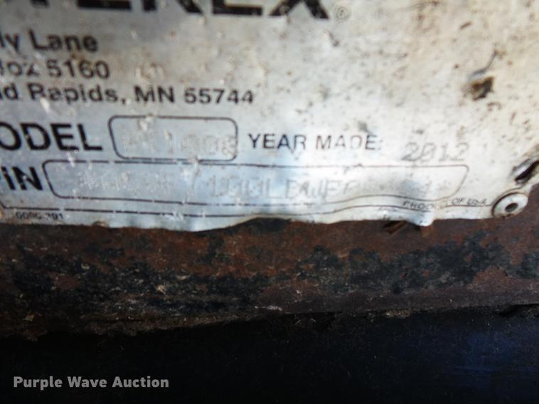 image for item DV9562 2012 Terex PT-100G skid steer