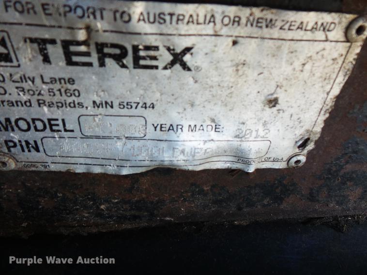image for item DV9562 2012 Terex PT-100G skid steer