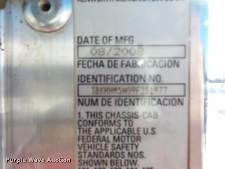 image for item DV9569 2009 Kenworth T3 Series utility truck