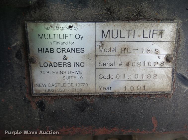 image for item DZ9253 1991 Mack RB690S roll off truck