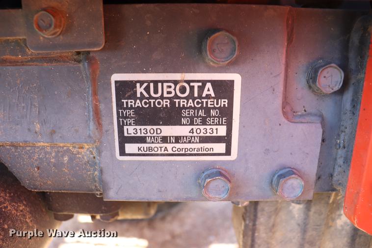 image for item EJ9770 Kubota L3130D MFWD tractor