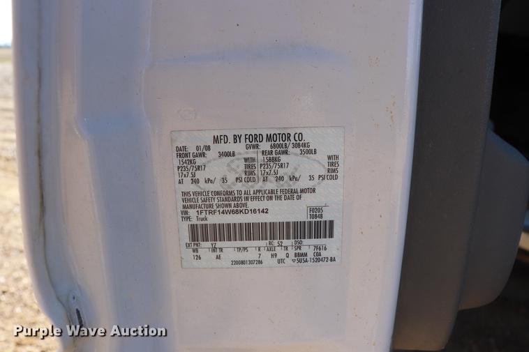 image for item EJ9776 2008 Ford F150 pickup truck