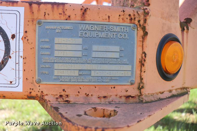 image for item EJ9777 2005 Wagner Smith reel trailer