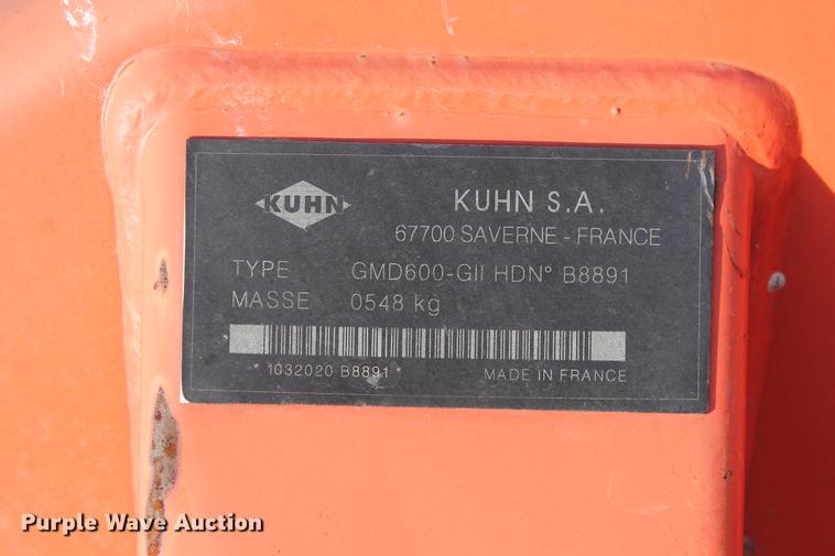 image for item DB5120 Kuhn GMD600-GIIHD disc mower