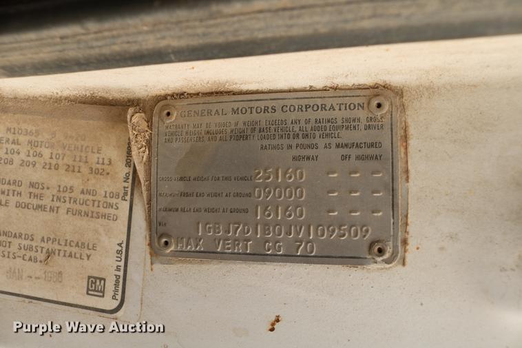 image for item DB6532 1988 Chevrolet Kodiak grain truck