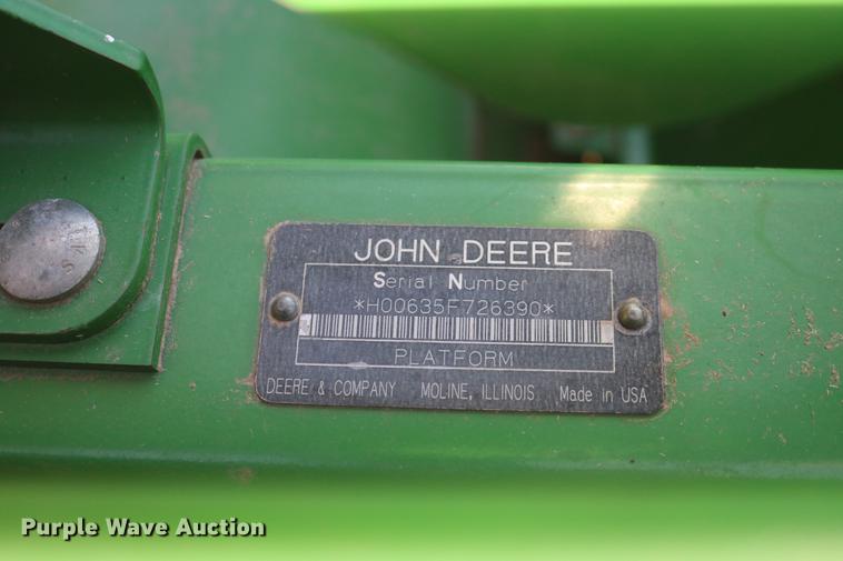 image for item DB6574 2008 John Deere 635F Hydra Flex flex head