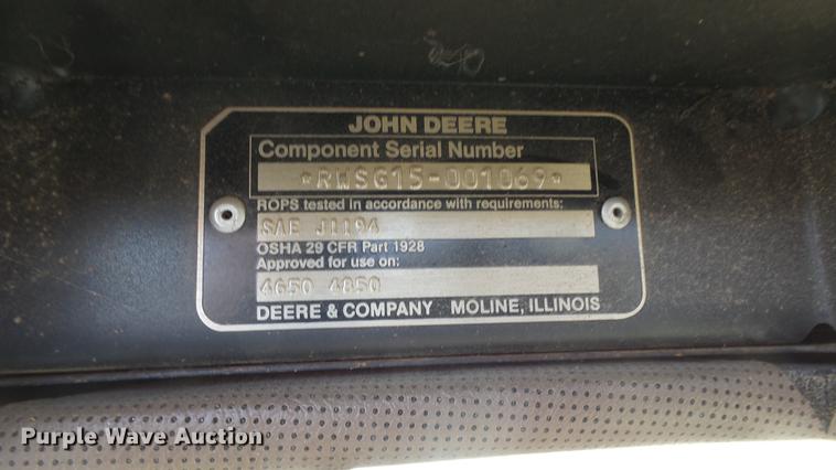 image for item DC0690 1983 John Deere 4650 MFWD tractor